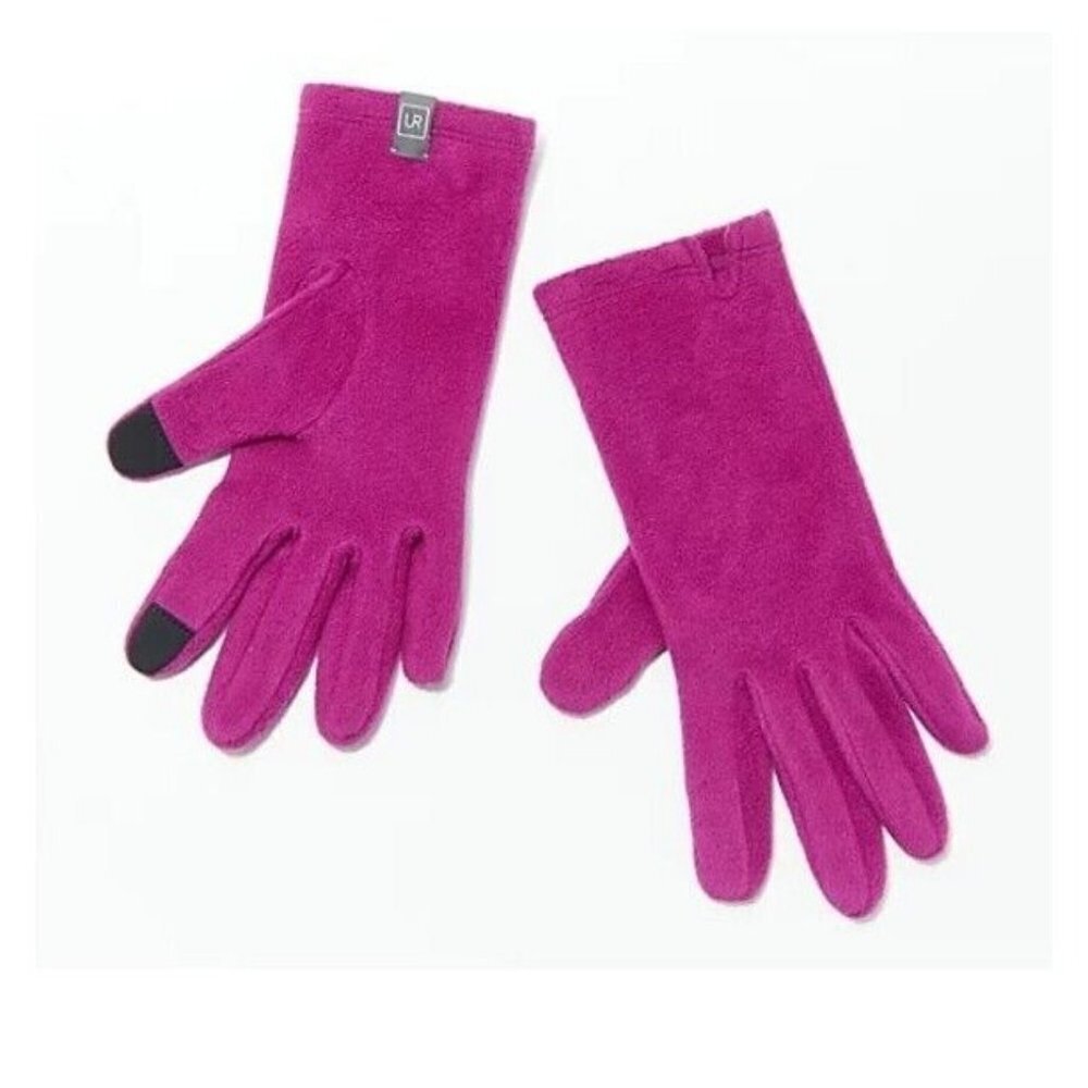 UR Wellness Women's Boundary Fleece Gloves with Tech Top Bright Berry One Size